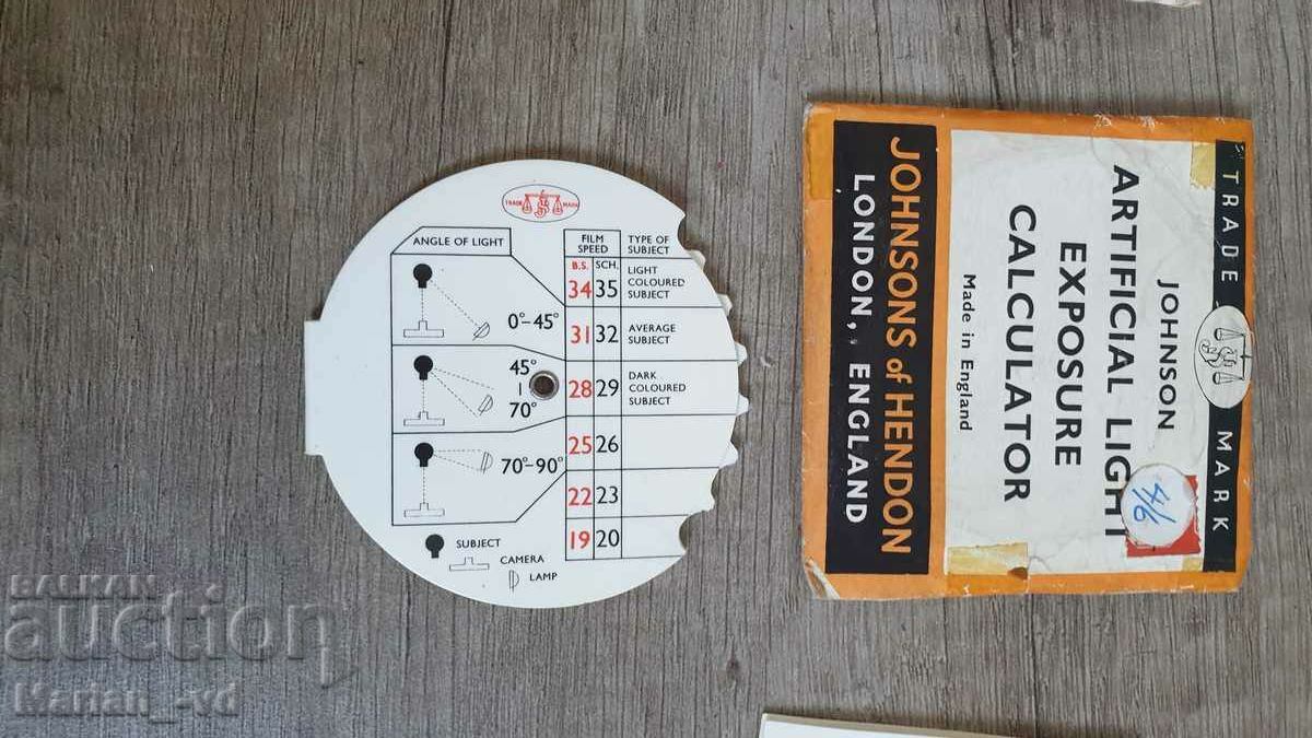 Two old Johnson photographic calculators - 5 Two old Johnson photographic calculators - 5