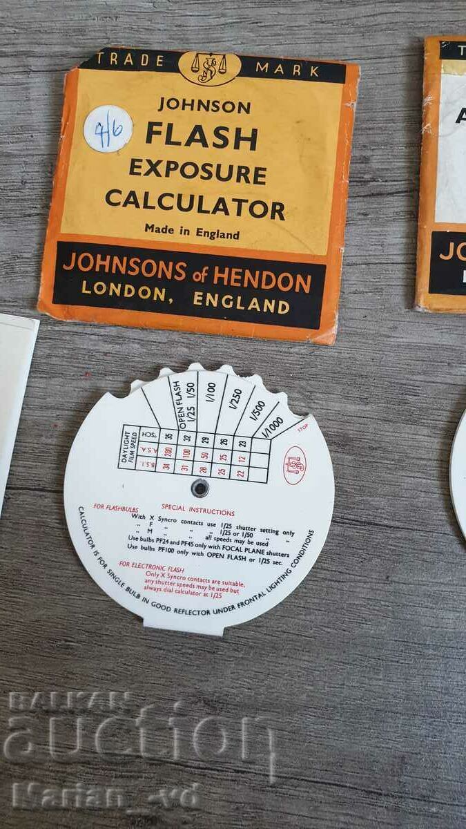 Two old Johnson photographic calculators - 6 Two old Johnson photographic calculators - 6