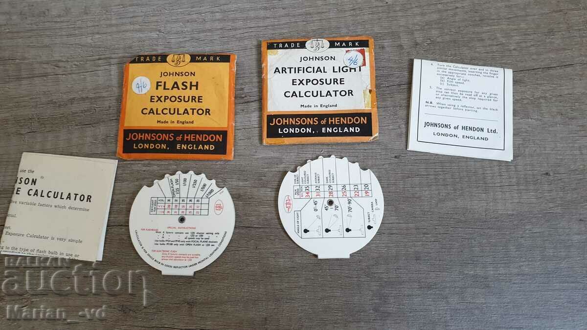 Two old Johnson photographic calculators - 7 Two old Johnson photographic calculators - 7