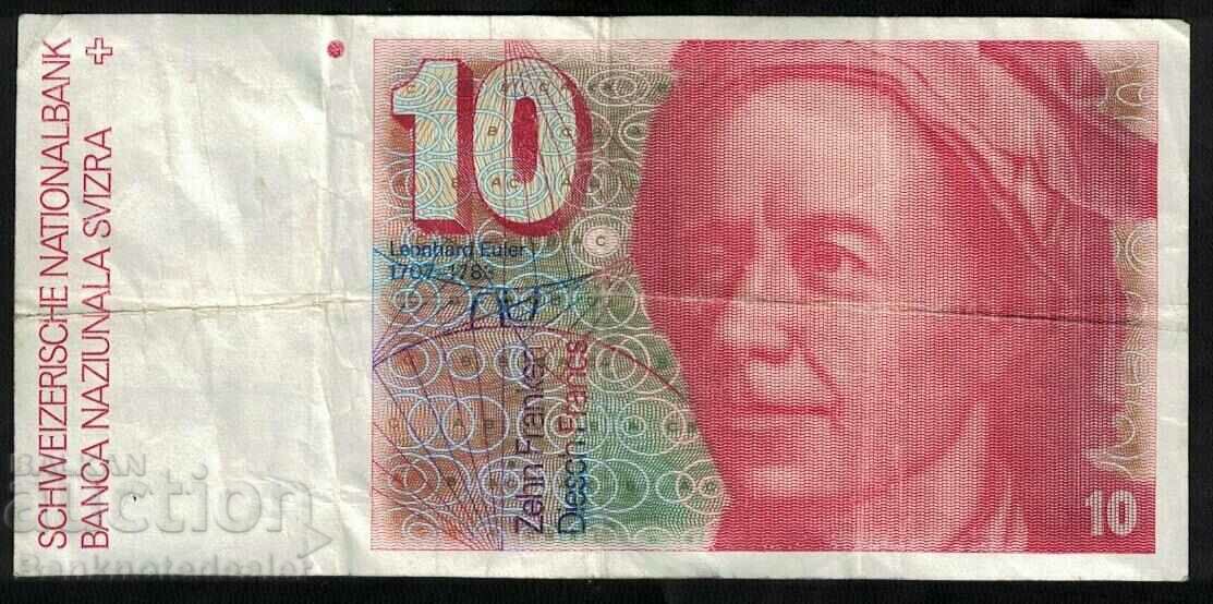 Switzerland 10 Francs 1980 Pick 53 Ref 0488