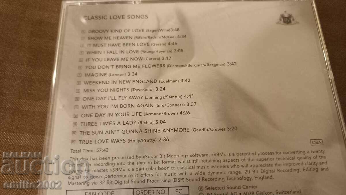 Auction Audio CD Love songs Auction Audio CD Love songs