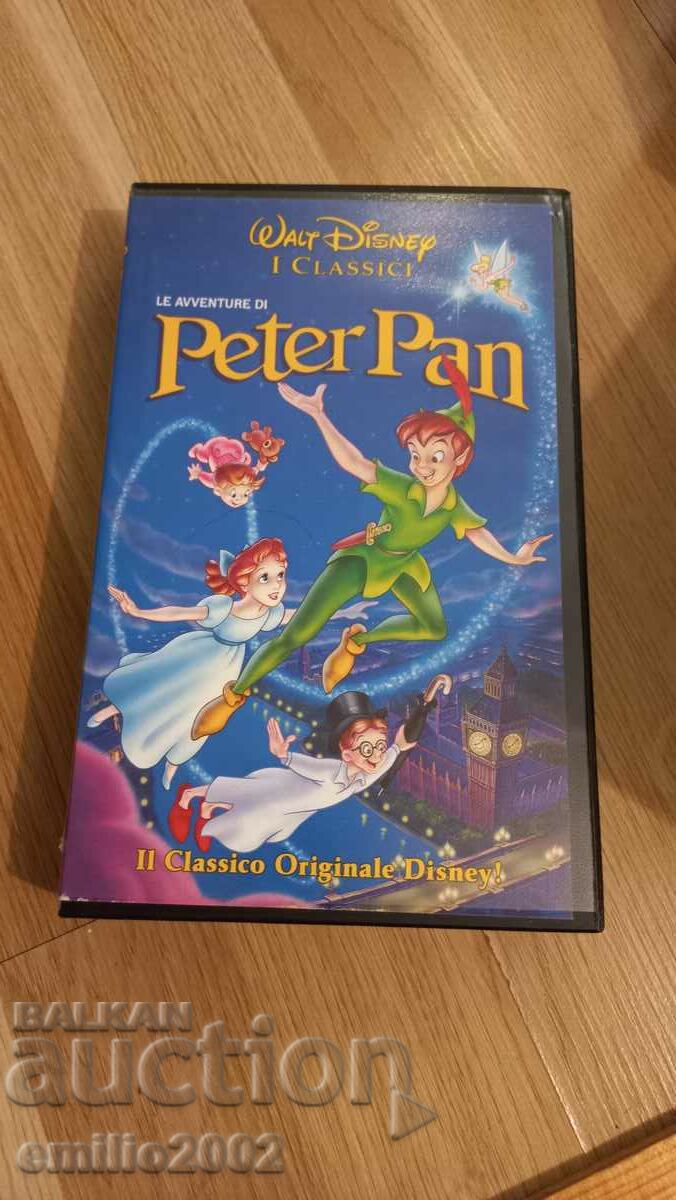 Casetă video de animație Peter Pan
