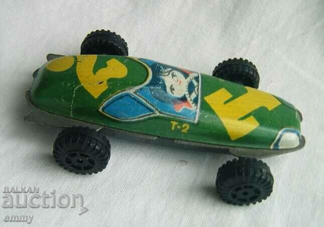 Auction Old sheet metal toy car trolley "Strela T-2", USSR Auction Old sheet metal toy car trolley "Strela T-2", USSR