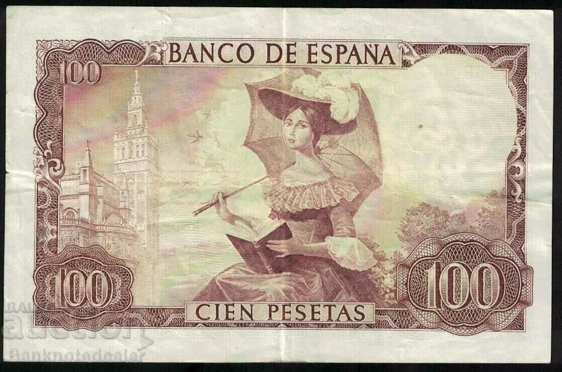 Spain 100 Pesetas 1965 Pick 150 Ref 9000066 nice number with price 15.00 BGN | € 7.67 Spain 100 Pesetas 1965 Pick 150 Ref 9000066 nice number with price 15.00 BGN | € 7.67