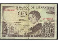 Spania 100 Pesetas 1965 Pick 150 Ref 0612