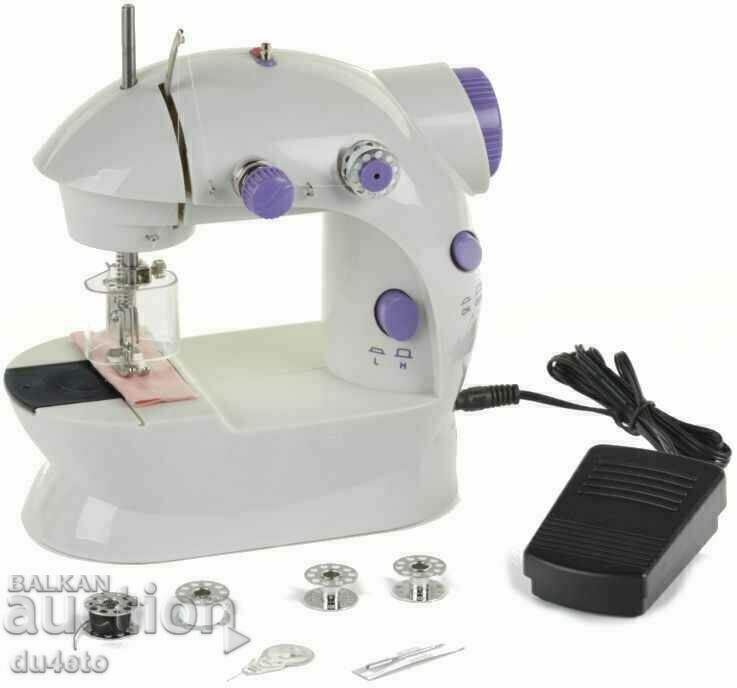 Mini masina de cusut portabila 4 in 1 cu pedala doua viteze Mini sa - 5