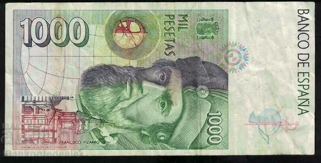 Spain 1000 Pesetas 1992 Pick 163 Ref 3597 with price 18.00 BGN | € 9.20