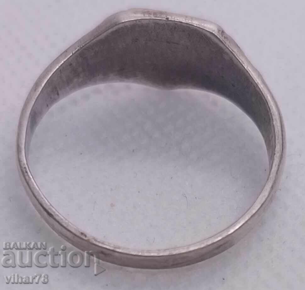 Silver ring the first world war 1914-17. sample 800 - 7 Silver ring the first world war 1914-17. sample 800 - 7