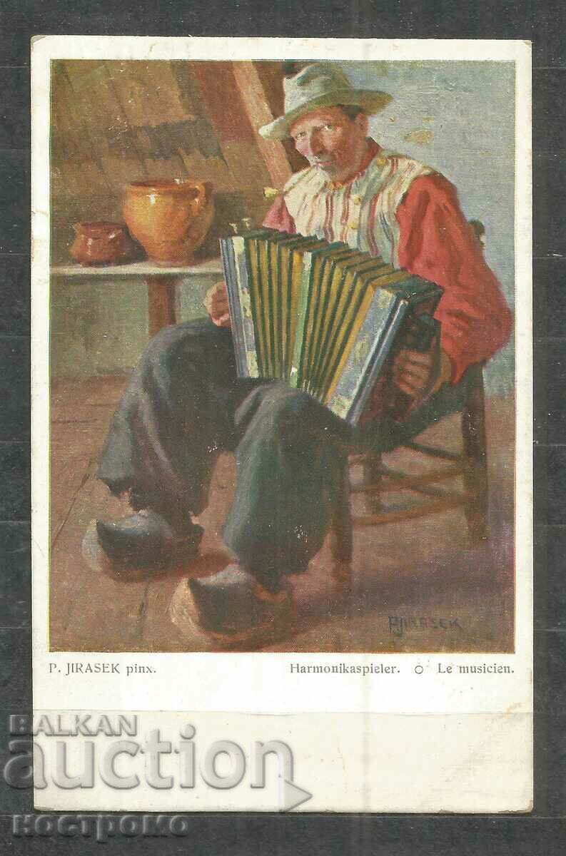 Painting - Art - Vintage Post card Austria - A 585