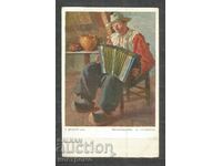 Painting - Art - Vintage Post card Austria - A 585