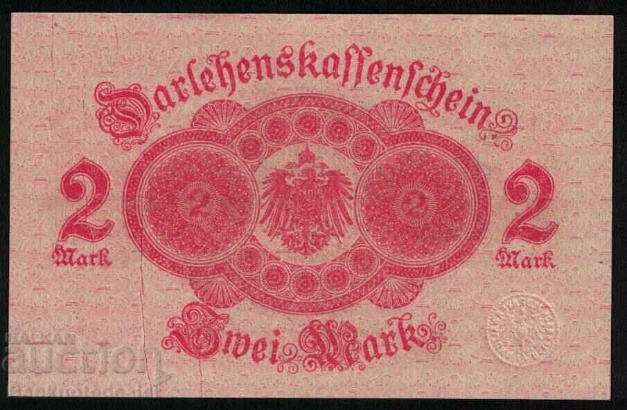 Germany 2 Mark 12.8.1914 Pick 51 Red Ref 0907 with price 10.00 BGN | € 5.11 Germany 2 Mark 12.8.1914 Pick 51 Red Ref 0907 with price 10.00 BGN | € 5.11