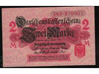 Germany 2 Mark 12.8.1914 Pick 51 Red Ref 0907