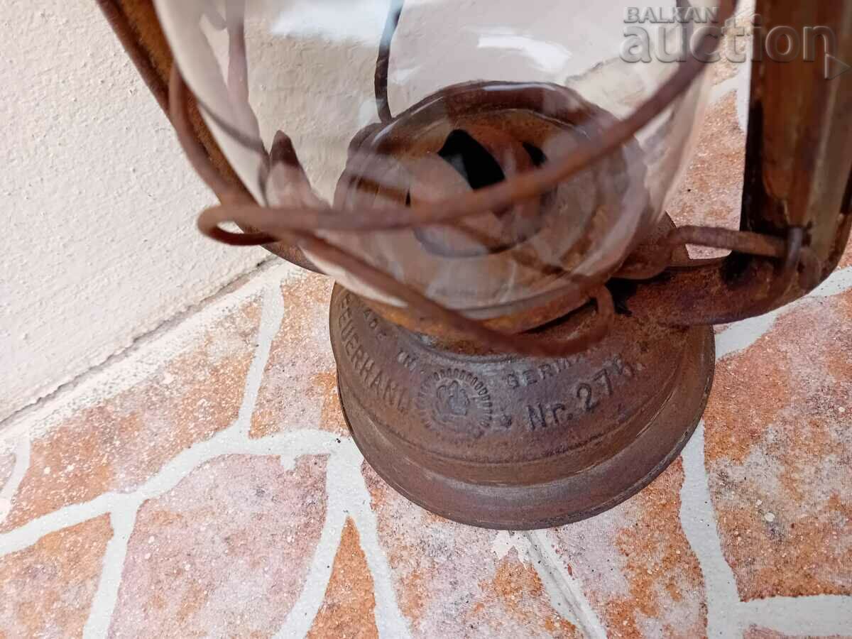 Vintage German Feuerhand 275 1914 WW1 WWII RRR Lantern - 5 Vintage German Feuerhand 275 1914 WW1 WWII RRR Lantern - 5