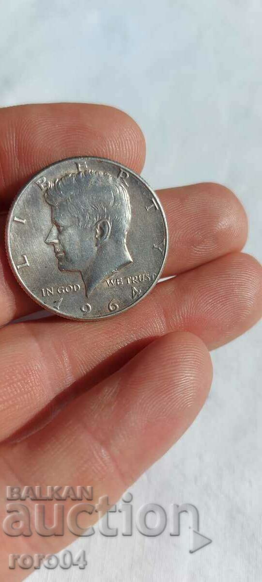 USA - 1/2 DOLLAR - 1964 - SILVER - 6 USA - 1/2 DOLLAR - 1964 - SILVER - 6