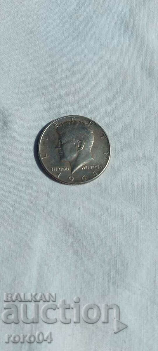 USA - 1/2 DOLLAR - 1964 - SILVER USA - 1/2 DOLLAR - 1964 - SILVER