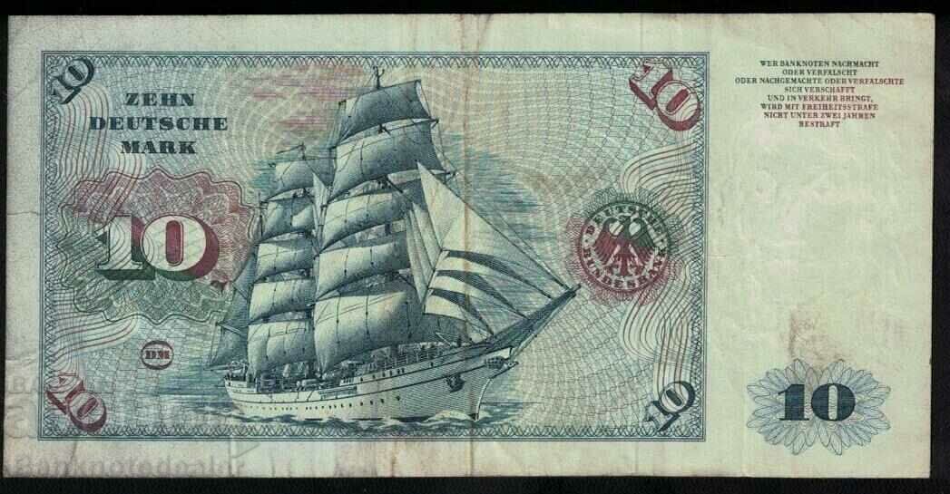 Germany 10 Mark 1970 Pick 31a Ref 2598 with price 25.00 BGN | € 12.78 Germany 10 Mark 1970 Pick 31a Ref 2598 with price 25.00 BGN | € 12.78