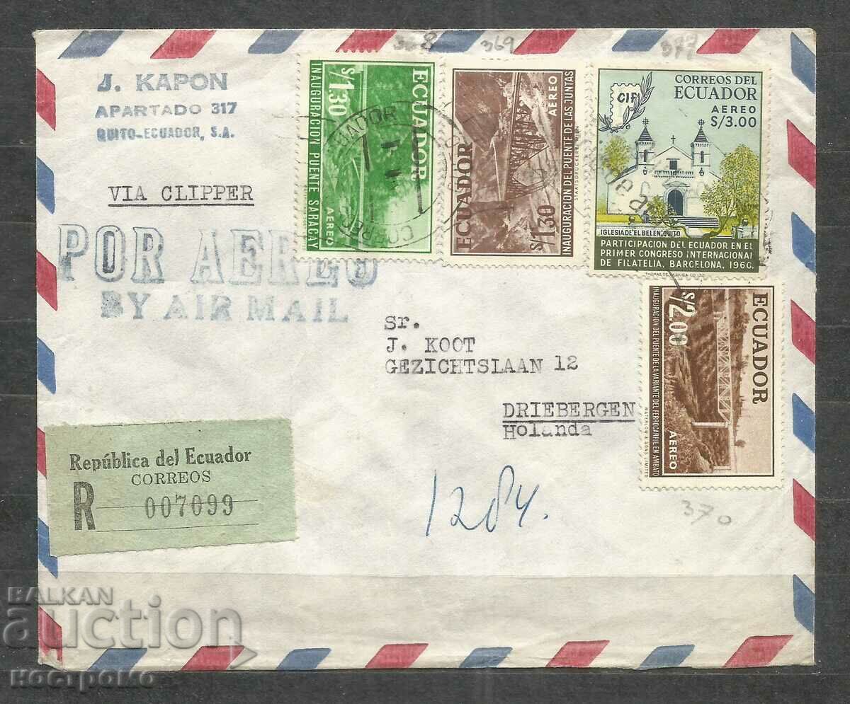 R letter Ecuador trveled to Nederland  - A 598