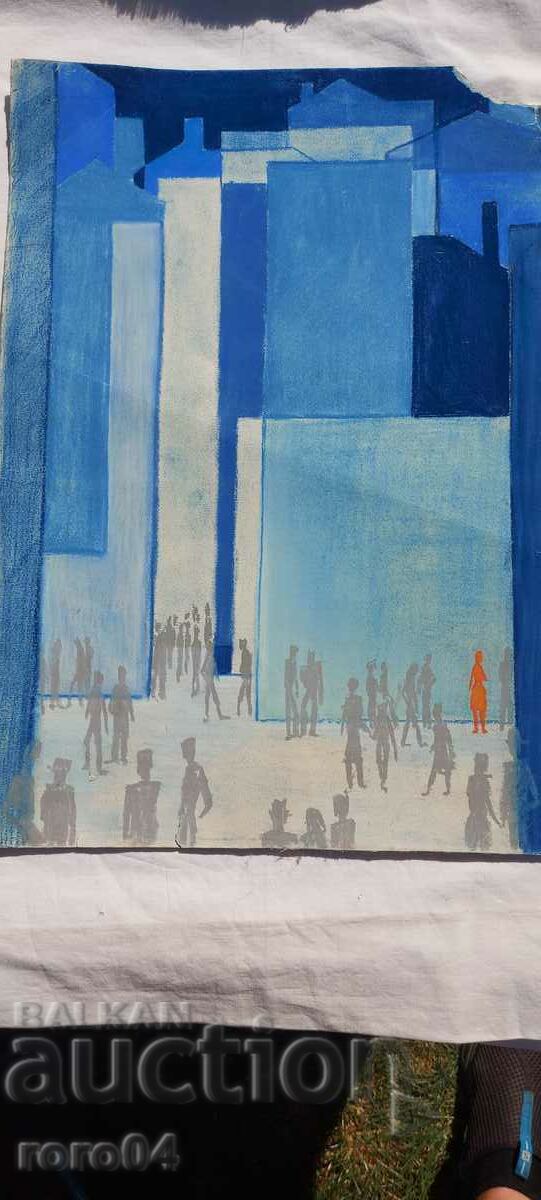 GEORGI YANAKIEV ( 1933 - 1998 ) URBAN LANDSCAPE - 7 GEORGI YANAKIEV ( 1933 - 1998 ) URBAN LANDSCAPE - 7