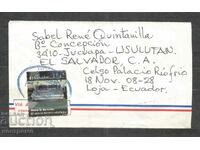 Air mail cover El Salvador traveled to Ecuador - A 602
