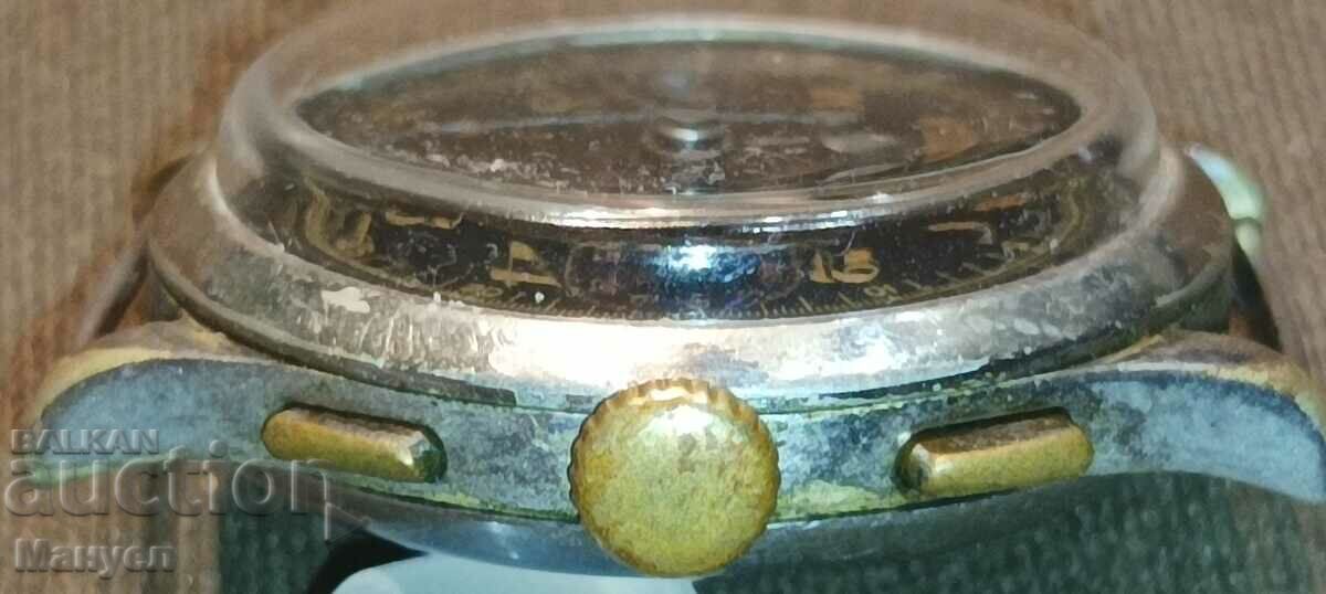 Old pilot's watch, chronograph VSV. with price 1500.00 BGN | € 766.94 Old pilot's watch, chronograph VSV. with price 1500.00 BGN | € 766.94