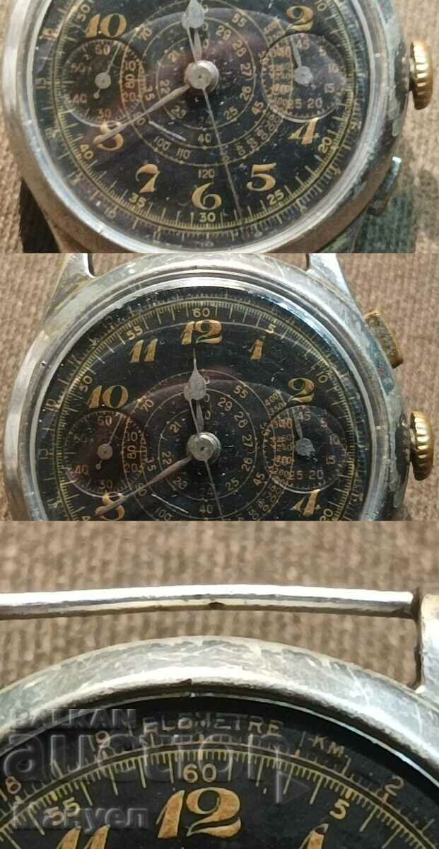Auction Old pilot's watch, chronograph VSV. Auction Old pilot's watch, chronograph VSV.