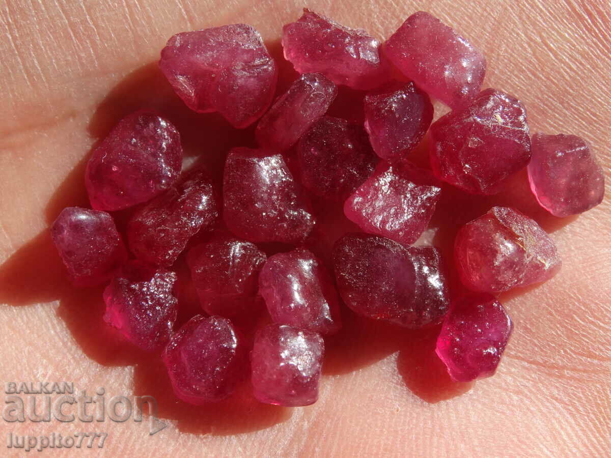 Δημοπρασία φυσικό ρουμπινί κορούνδιο όψης ποιότητας 62 καρατίων παρτίδα 21 τμχ Δημοπρασία φυσικό ρουμπινί κορούνδιο όψης ποιότητας 62 καρατίων παρτίδα 21 τμχ