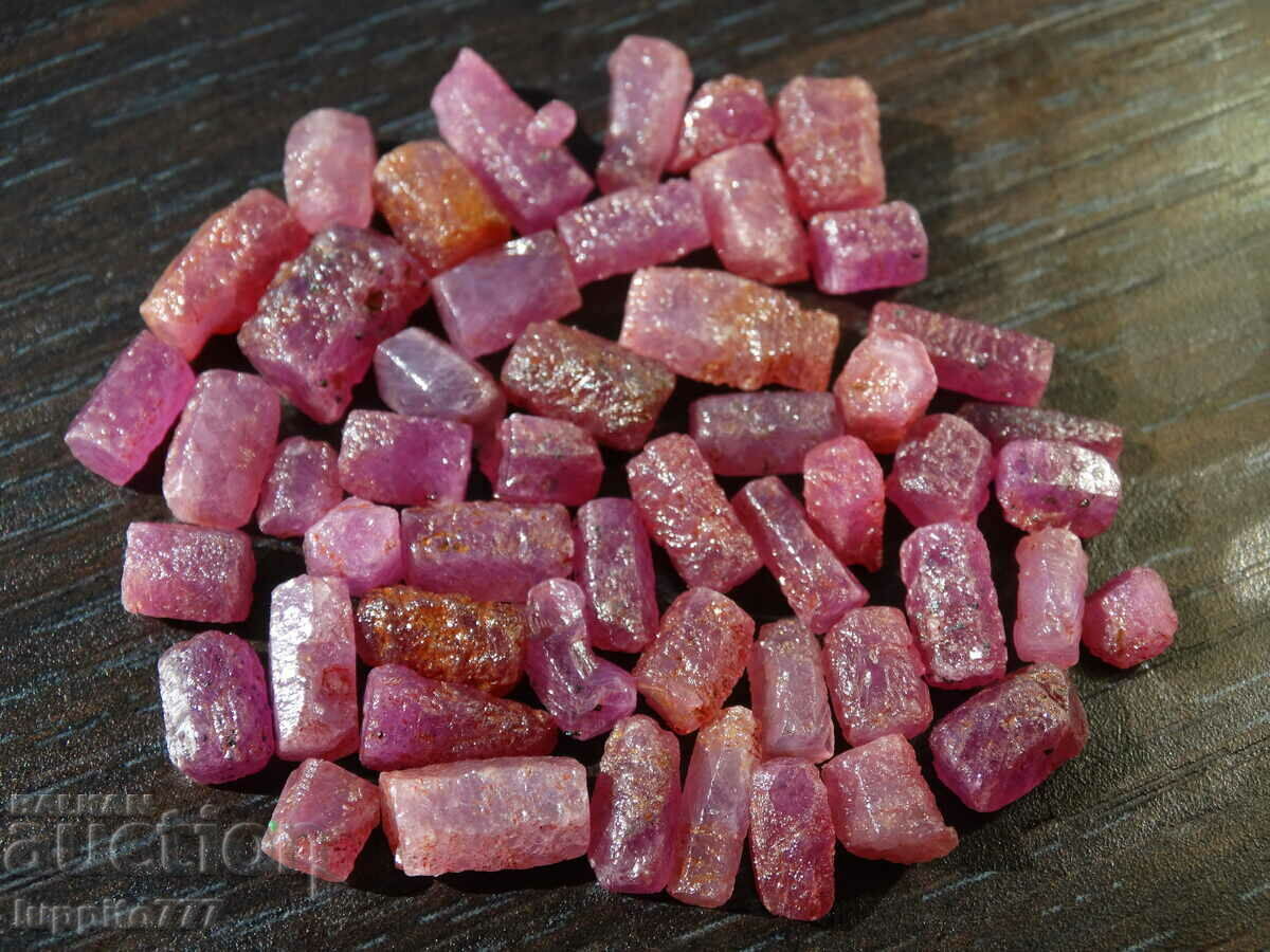 rubin natural corindon calitate fațetă 117 carate lot 51 buc cu preț 365.00 BGN | € 186.62 rubin natural corindon calitate fațetă 117 carate lot 51 buc cu preț 365.00 BGN | € 186.62