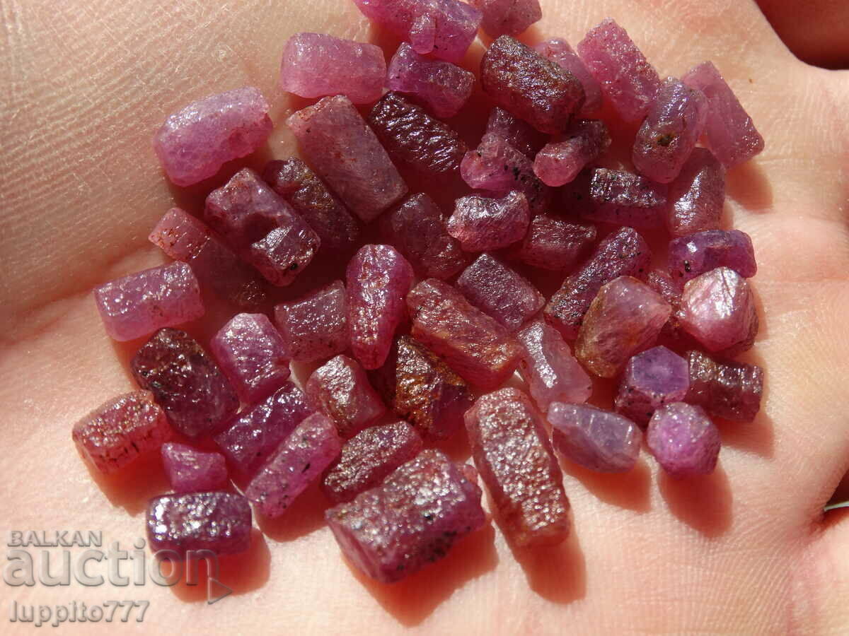 Livrarea rubin natural corindon calitate fațetă 117 carate lot 51 buc Livrarea rubin natural corindon calitate fațetă 117 carate lot 51 buc