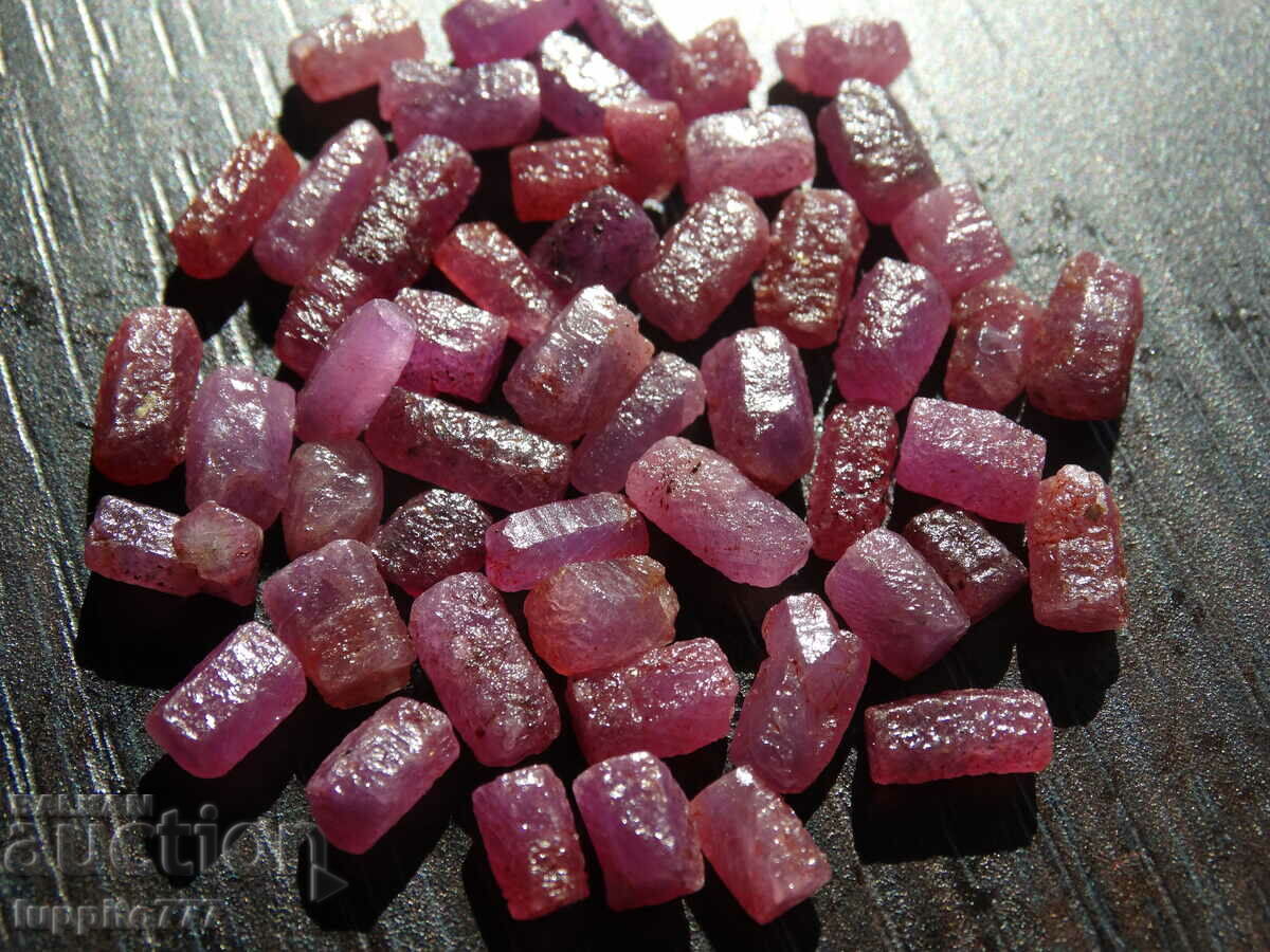 Auction natural ruby corundum facet quality 105 carats 47pcs lot Auction natural ruby corundum facet quality 105 carats 47pcs lot