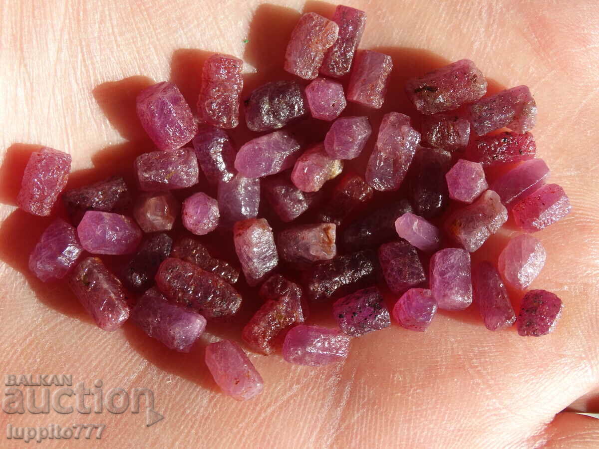 Delivery of natural ruby corundum facet quality 105 carats 47pcs lot Delivery of natural ruby corundum facet quality 105 carats 47pcs lot
