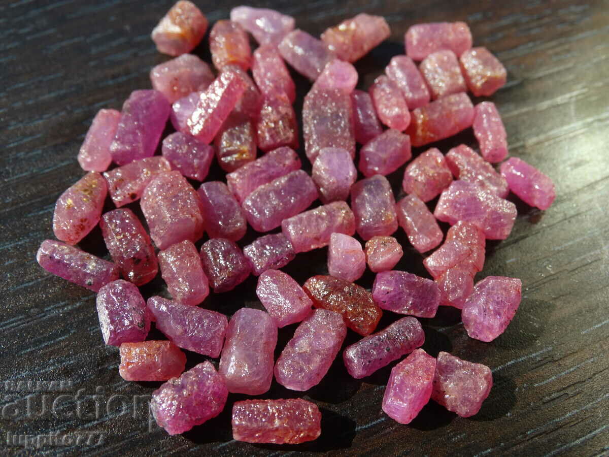 natural ruby corundum facet quality 126 carats 55pcs lot with price 365.00 BGN | € 186.62 natural ruby corundum facet quality 126 carats 55pcs lot with price 365.00 BGN | € 186.62