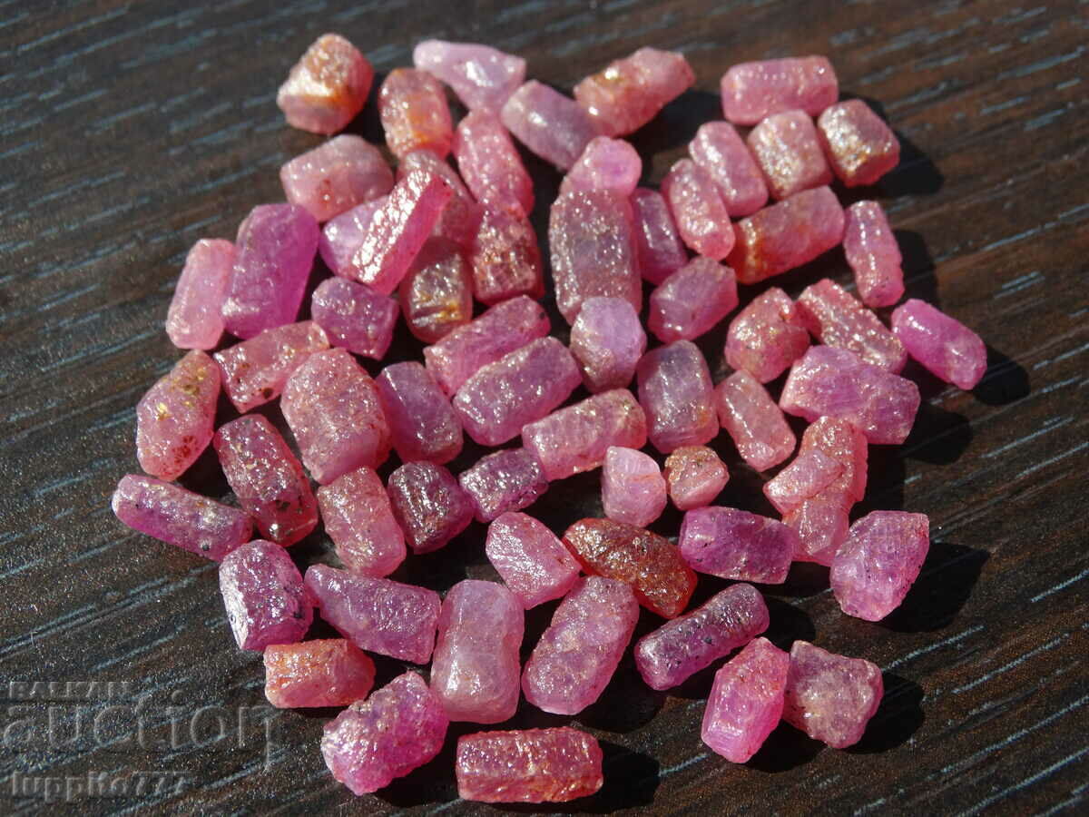 Auction natural ruby corundum facet quality 126 carats 55pcs lot Auction natural ruby corundum facet quality 126 carats 55pcs lot