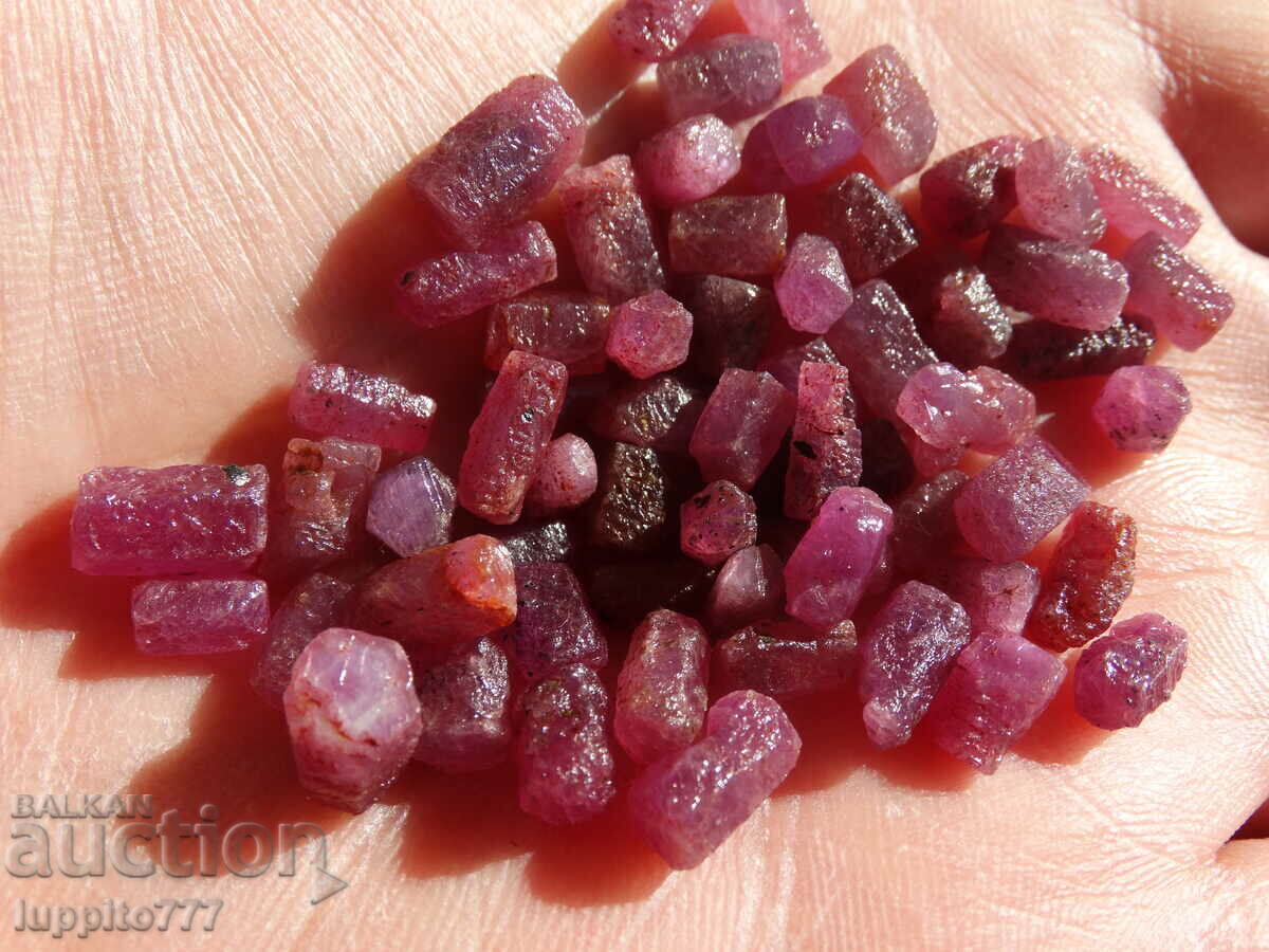 natural ruby corundum facet quality 126 carats 55pcs lot - 6 natural ruby corundum facet quality 126 carats 55pcs lot - 6