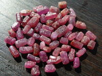 естествен рубин corundum фасет качество 126 карата 55бр лот