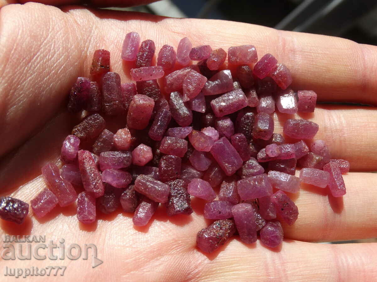 Παράδοση φυσικό ρουμπινί κορούνδιο όψης ποιότητας 212 καρατίων 90+τεμ Παράδοση φυσικό ρουμπινί κορούνδιο όψης ποιότητας 212 καρατίων 90+τεμ