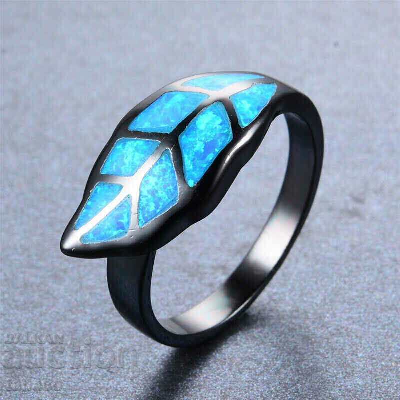 Inel opal albastru, frunză