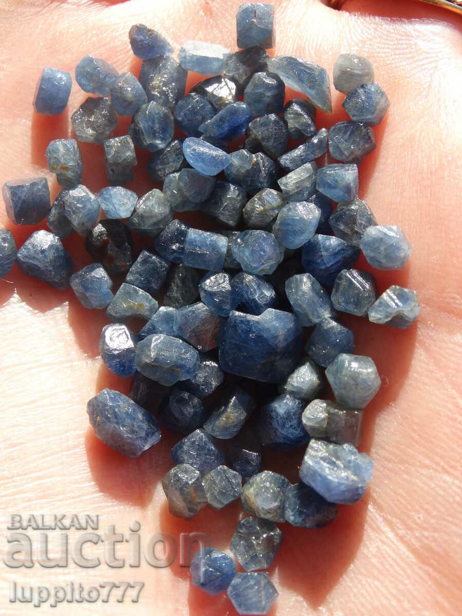 Auction natural sapphire Ceylon facet quality 155 carats 60+pc lot Auction natural sapphire Ceylon facet quality 155 carats 60+pc lot