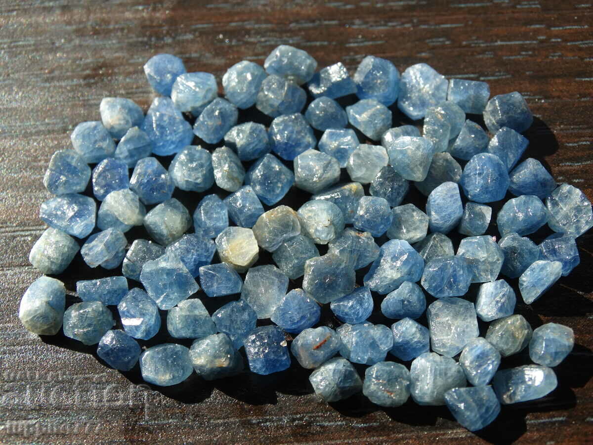safir natural Ceylon calitate fațetă 102 carate 50+buc lot