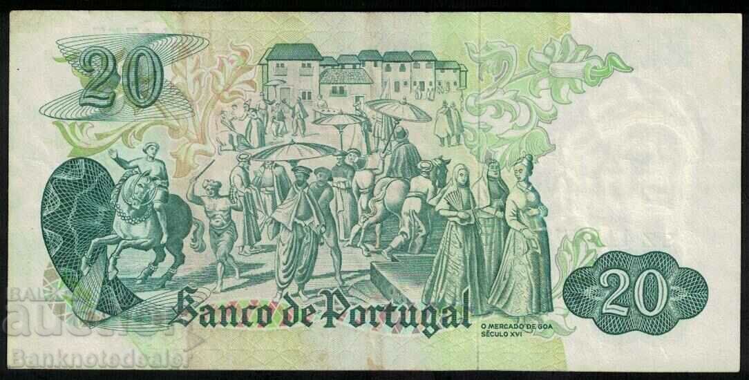 Portugal 20 Escudos 1971 Pick 173 Ref 1757 with price 12.00 BGN | € 6.14 Portugal 20 Escudos 1971 Pick 173 Ref 1757 with price 12.00 BGN | € 6.14
