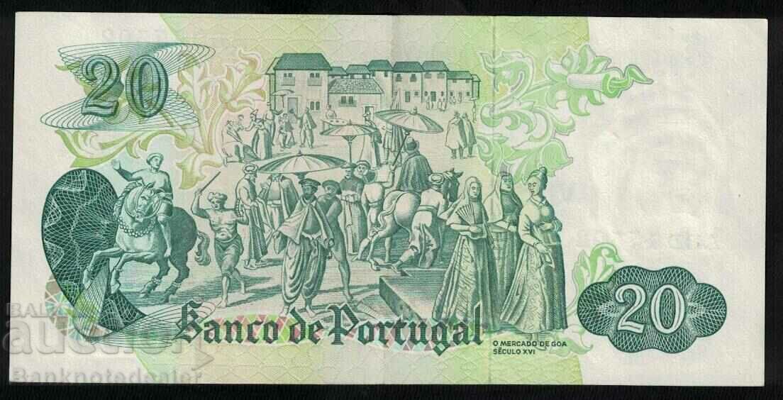 Portugal 20 Escudos 1971 Pick 173 Ref 7502 with price 12.00 BGN | € 6.14 Portugal 20 Escudos 1971 Pick 173 Ref 7502 with price 12.00 BGN | € 6.14