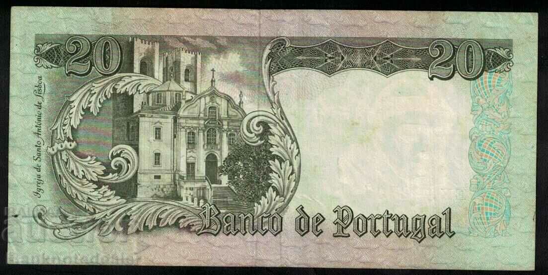Portugal 20 Escudos 1964 Pick 167 Ref 2707 with price 6.00 BGN | € 3.07 Portugal 20 Escudos 1964 Pick 167 Ref 2707 with price 6.00 BGN | € 3.07