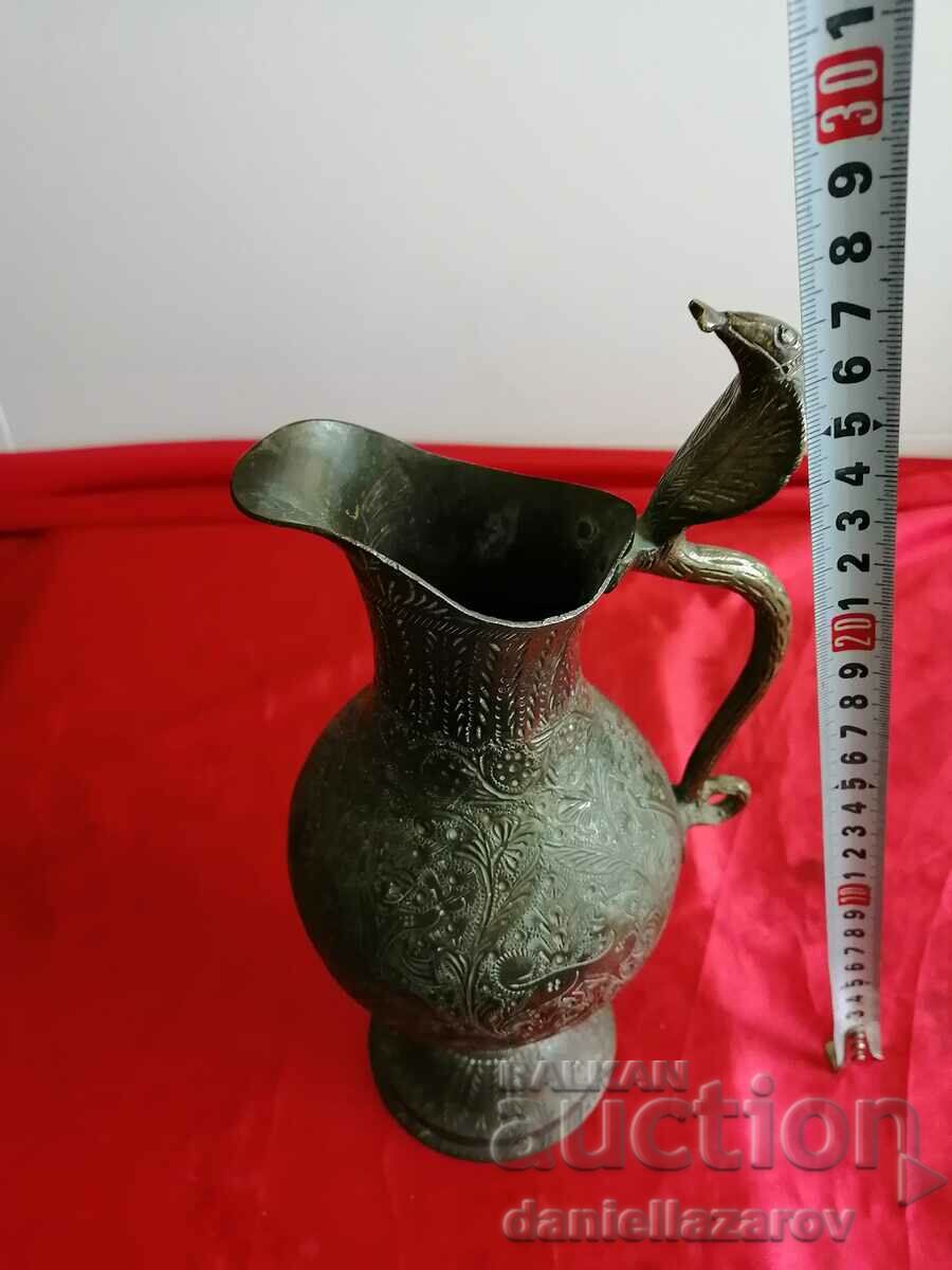 Rare Antique Bronze PERSIAN Jug 19th Century - 6 Rare Antique Bronze PERSIAN Jug 19th Century - 6