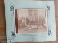 OLD PHOTO - CARDBOARD - FUNERAL - LARGE