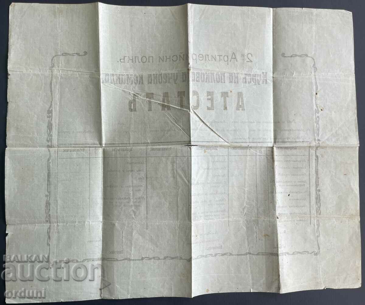 Delivery of 3713 Kingdom of Bulgaria Certificate training command 2nd Artillery Delivery of 3713 Kingdom of Bulgaria Certificate training command 2nd Artillery