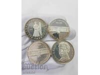 G. 4 pcs. Silver Jubilee Coins, Mint 1976