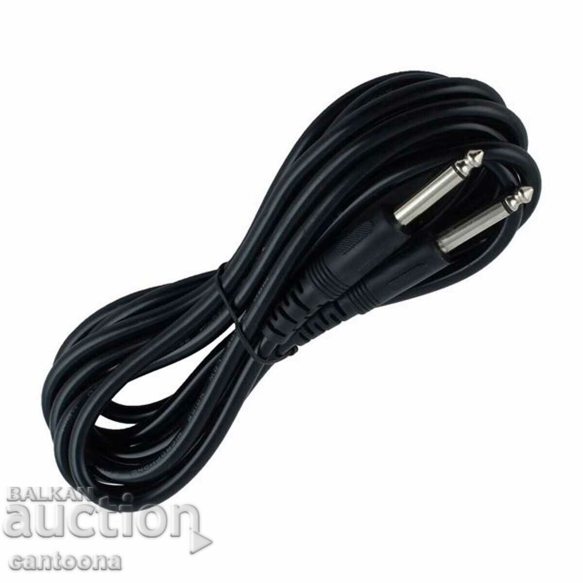 Аудио кабел Mono Jack 6.35 mm към 6.35 mm, Signal, 180 см. с цена 5.99 лв. | € 3.06 Аудио кабел Mono Jack 6.35 mm към 6.35 mm, Signal, 180 см. с цена 5.99 лв. | € 3.06