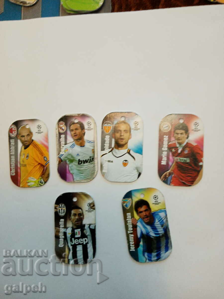 ΠΟΔΟΣΦΑΙΡΙΣΤΕΣ - ΜΕΤΑΛΛΙΚΑ ΜΙΝΙ ΚΑΡΤΕΣ - 6 τεμ. με τιμή 3.50 BGN | € 1.79 ΠΟΔΟΣΦΑΙΡΙΣΤΕΣ - ΜΕΤΑΛΛΙΚΑ ΜΙΝΙ ΚΑΡΤΕΣ - 6 τεμ. με τιμή 3.50 BGN | € 1.79