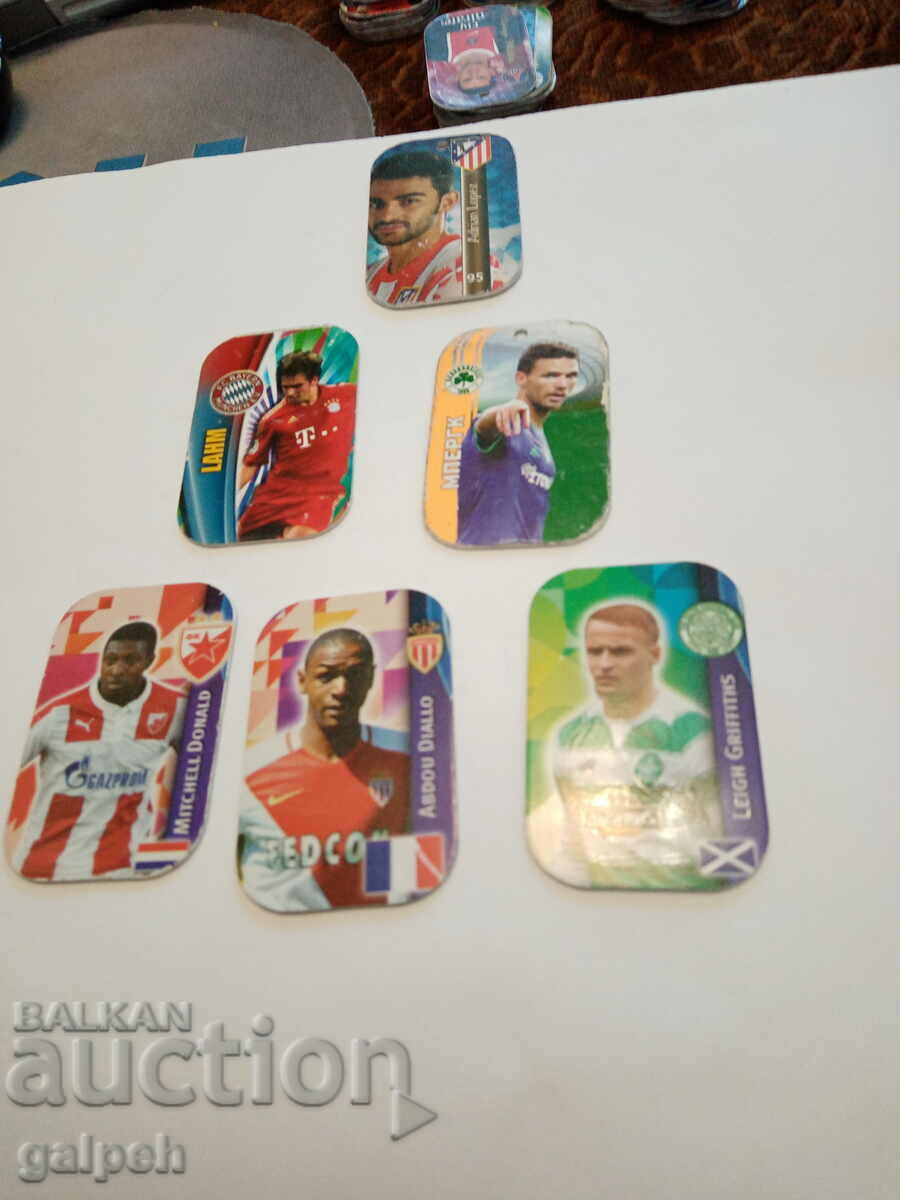 FOTBALIZATORI - MINI CARTI METAL - 6 buc. cu preț 5.00 BGN | € 2.56