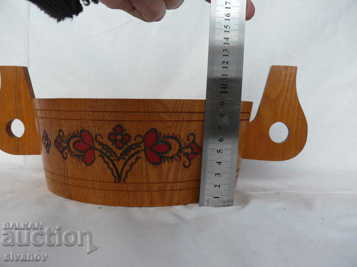 Old Wooden Bowl #1847 - 6 Old Wooden Bowl #1847 - 6