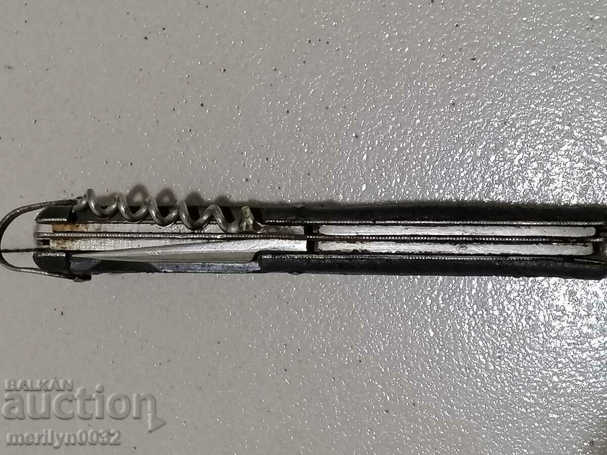 Old USSR Russian blade in leather kanya knife, check - 6 Old USSR Russian blade in leather kanya knife, check - 6